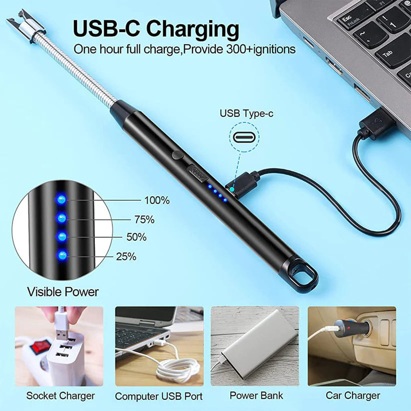 BBQ ELECTRIC RECHARGEABLE USB GAS LIGHTER