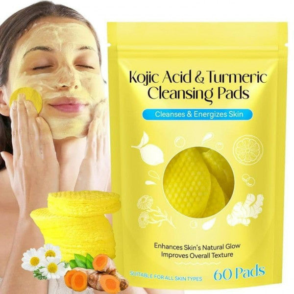 KOJIC FACE CLEANSING PADS - ( 60 PADS )