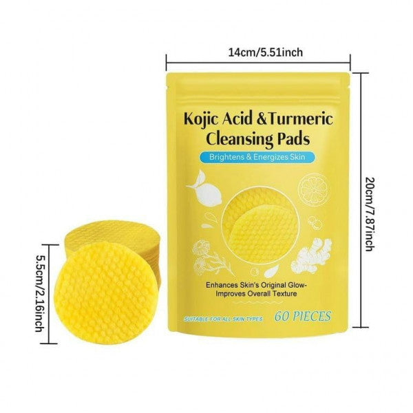 KOJIC FACE CLEANSING PADS - ( 60 PADS )